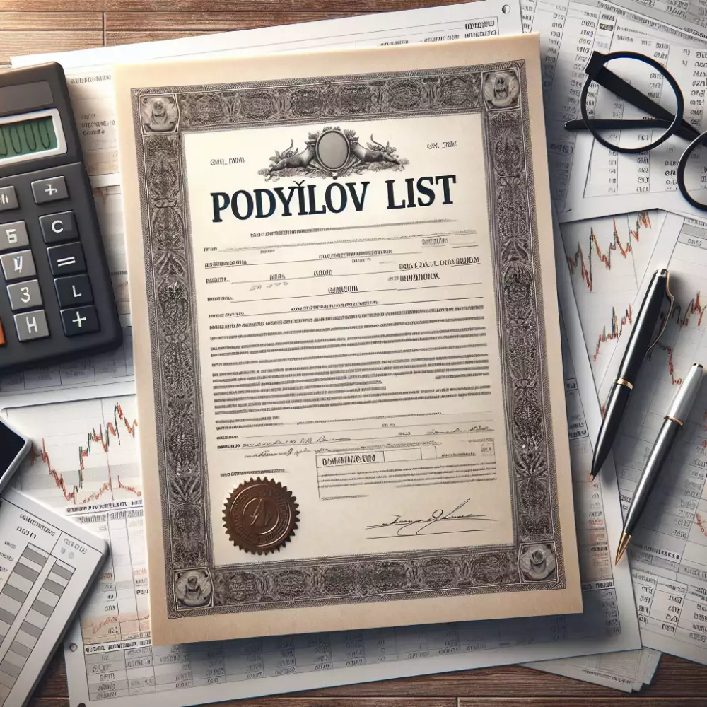 podílový list